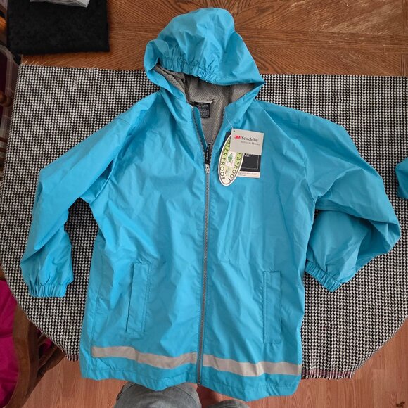 Charles River Blue L 12/14 Kids Rain Jacket, new, never worn Original price $52 - Picture 1 of 4